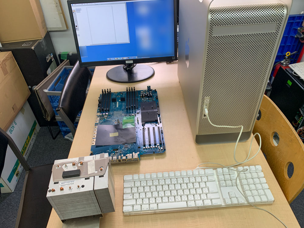 Power Mac G5 (Late 2005) ロジックボード・CPU交換修理 - パソコン